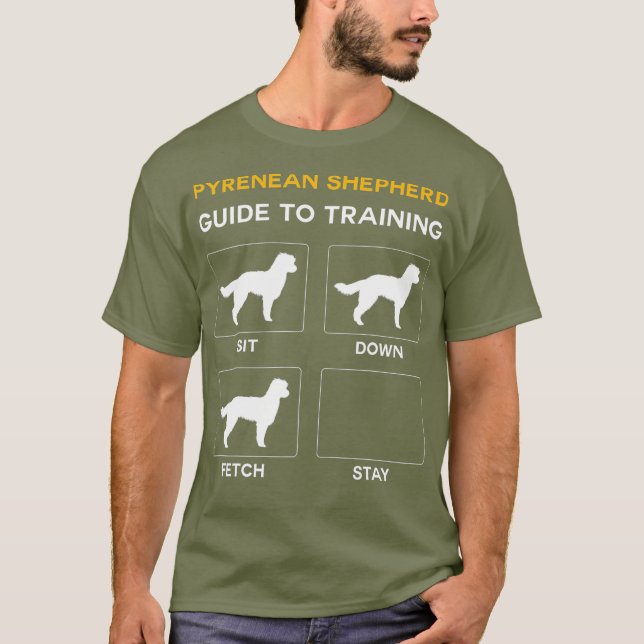 Camiseta Guia Do Pastor Pirenéus Para Treinar Cão (Frente)