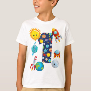 Camiseta Guia do Planeta Espacial Externo com 1 Ano de prim