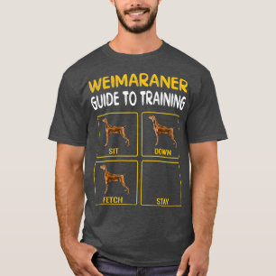 Camiseta Guia Do Weimaraner Para Treinar A Obediência Dos 