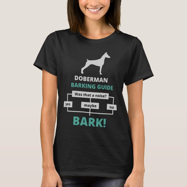 Camiseta Guia Doberman Barking 824 (Frente)