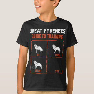 Camiseta Guia Dos Pirenéus excelentes Para Formação De Cão 