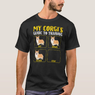 Camiseta Guia engraçado e fofo do corgi para treinar mamãe