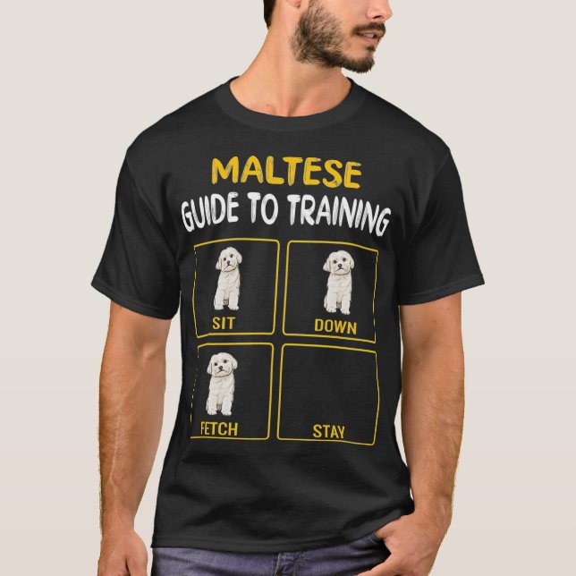 Camiseta Guia Maltês Para Formação Da Obediência Aos Cães (Frente)