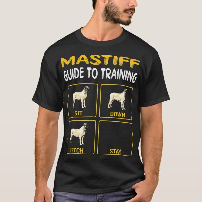 Camiseta Guia Mastiff Para Treinar Obediência De Cães (Frente)