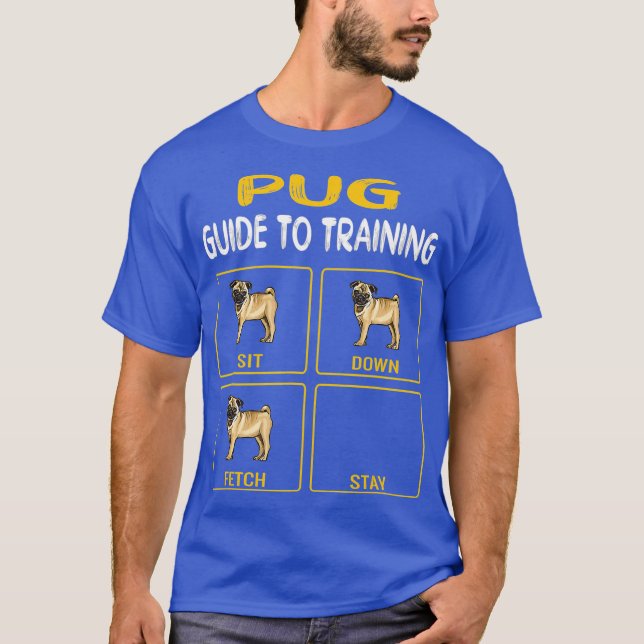 Camiseta Guia Pug Para Treinar Obediência De Cães (Frente)