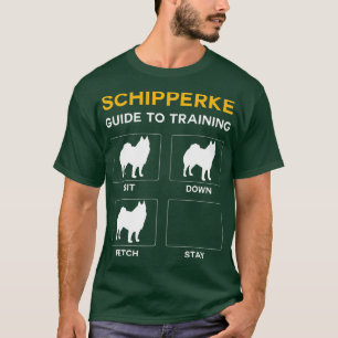 Camiseta Guia Schipperke Para Formação De Cães Obediente
