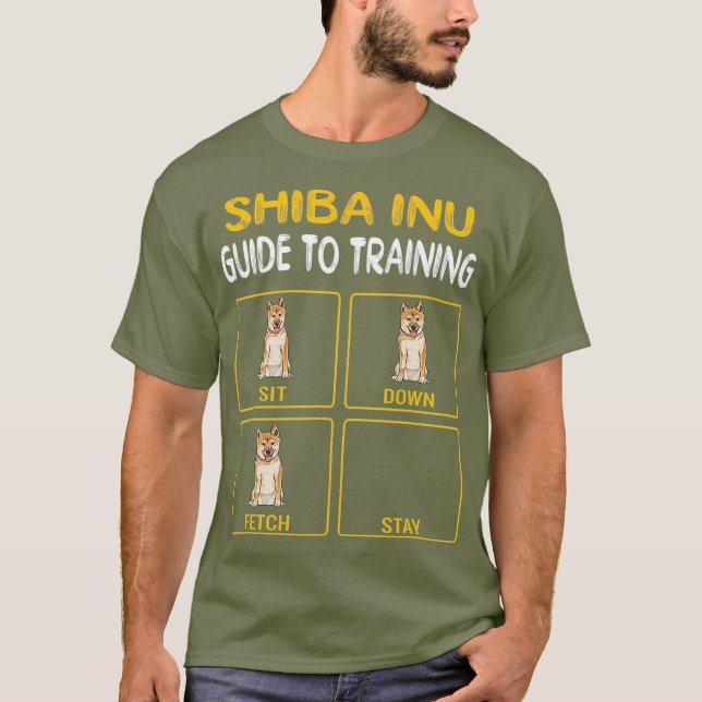 Camiseta Guia Shiba Inu Para Treinar Obediência De Cães (Frente)