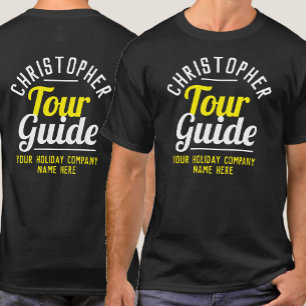 Camiseta Guia Tour T-Shirt Impresso em Ambos os lados