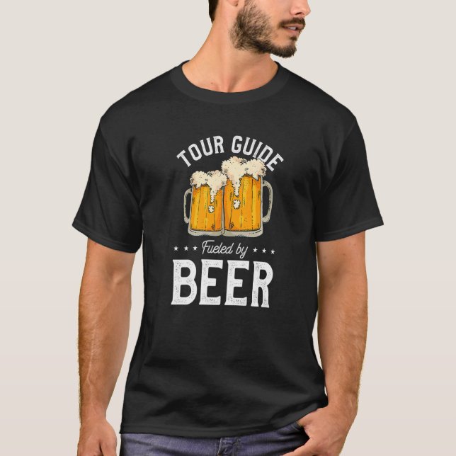 Camiseta Guia Turístico Alimentado Por Beer Tourist Guide B (Frente)