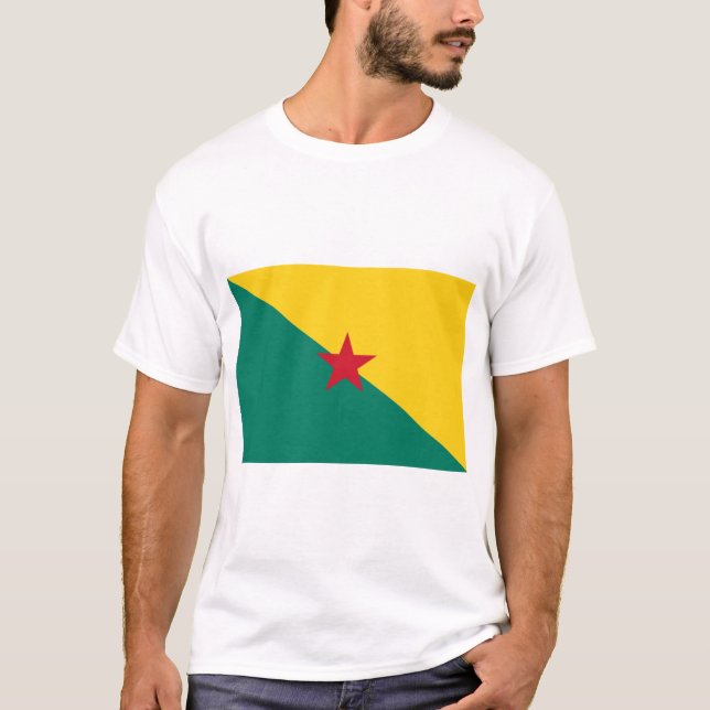 Camiseta Guiana - Drapeau de la Guyane Flag (Frente)