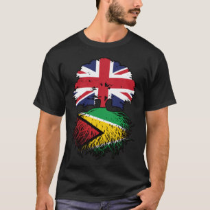 Camiseta Guiana Guiana Guiana Guiana Britânica Tree Roots F