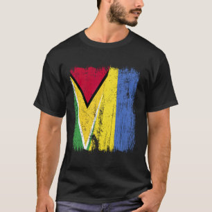 Camiseta Guiana Ucrânia Meia Bandeira Guianense Herança Ucr