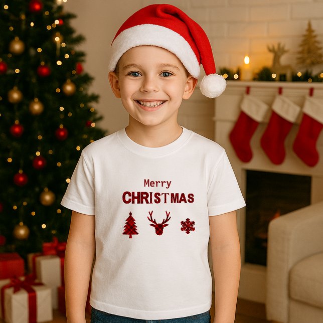 Camiseta guião de natal escocês russa (Criador carregado)