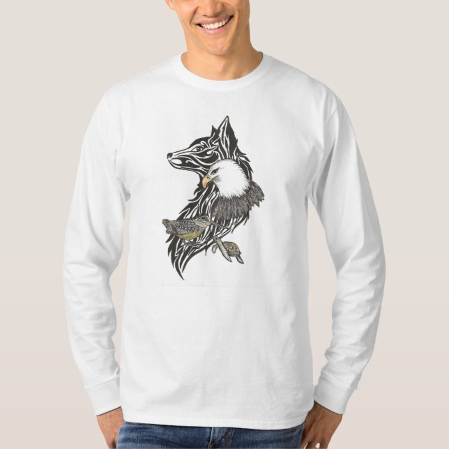 Camiseta Guias para aves e animais na frente e trás, T-Shir (Frente)