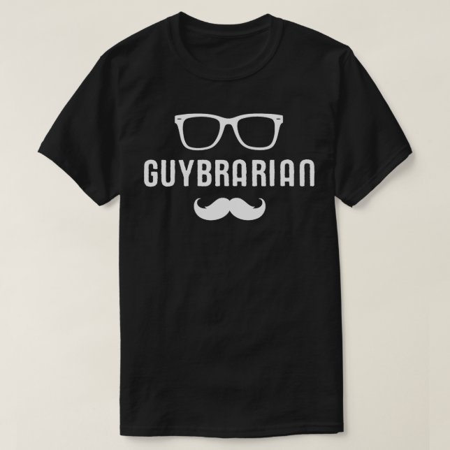Camiseta Guibarian Mens Funny Librarian (Frente do Design)