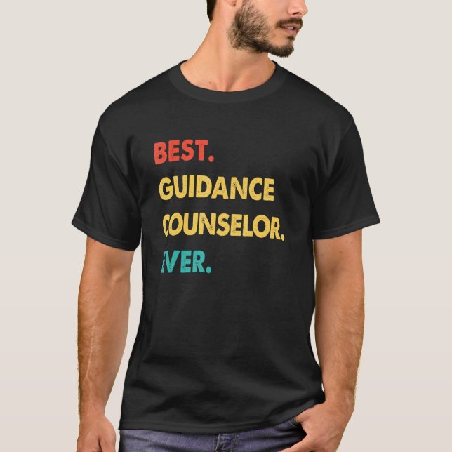 Camiseta Guidance Counselor Retro Best Guidance Counselor E (Frente)