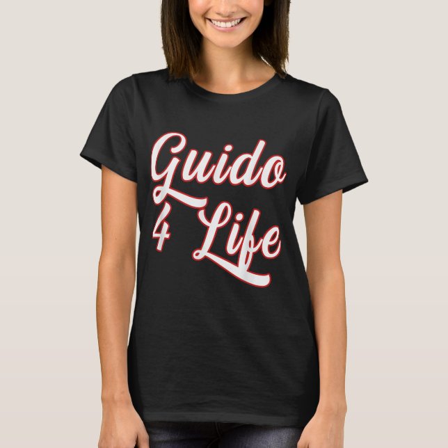 Camiseta Guido For Life GTL New Jersey Garden State Shore (Frente)