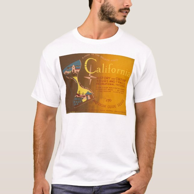 Camiseta Guie a Califórnia WPA 1940 (Frente)