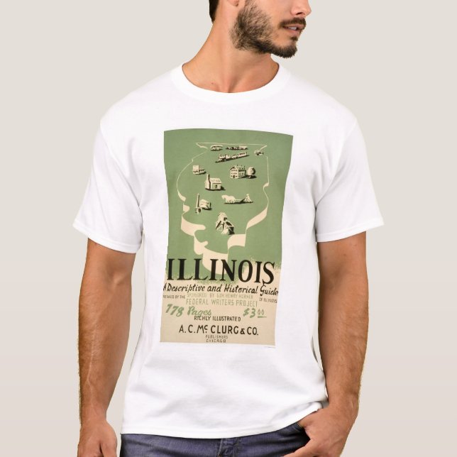 Camiseta Guie a Illinois WPA 1940 (Frente)