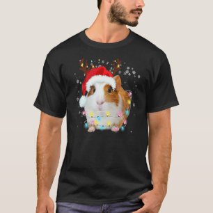 Camiseta Guincho Santa Hat Ranchos de renas Luzes Chris