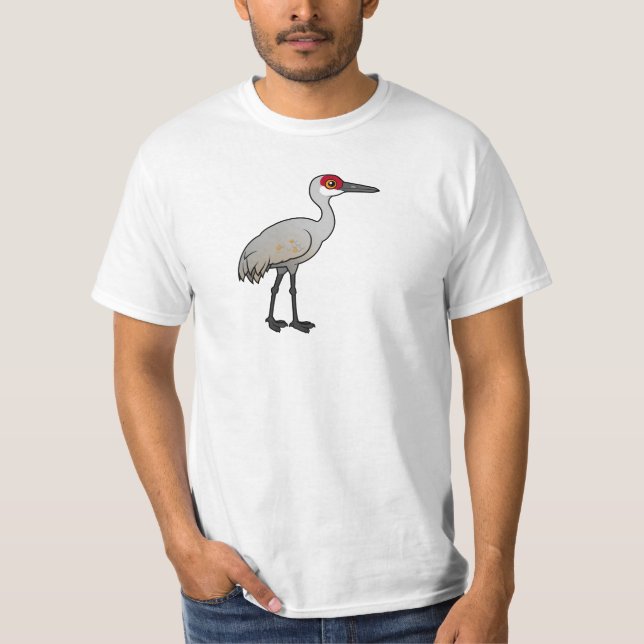 Camiseta Guindaste de Birdorable Sandhill (Frente)