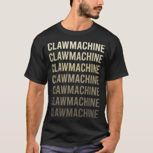 Camiseta Guindaste de Garra de Texto Marrom