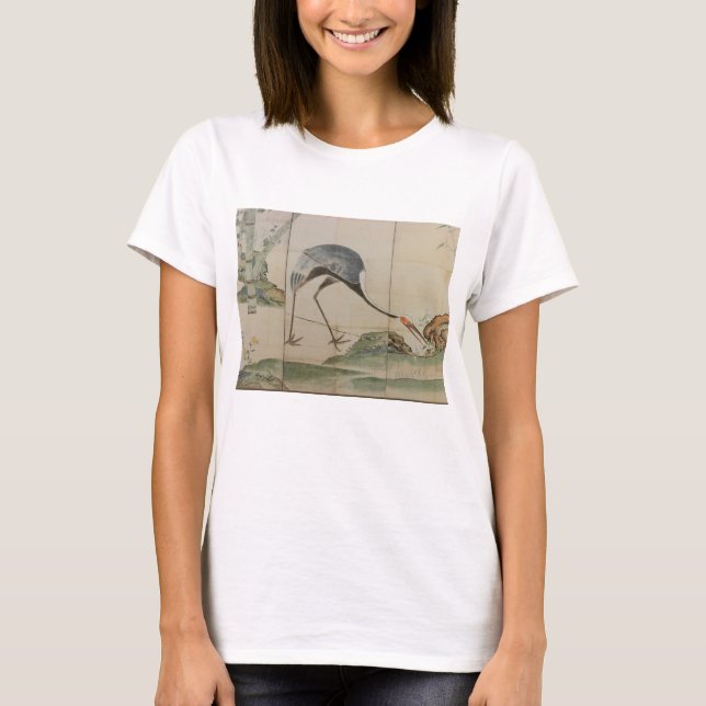 Camiseta Guindastes, pinhos, e bambu (Frente)