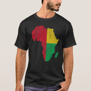 Camiseta Guiné-Bissau Bandeira África Continente Presente n