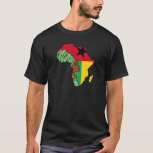 Camiseta Guiné-Bissau Bandeira África Mapa Patrimônio É