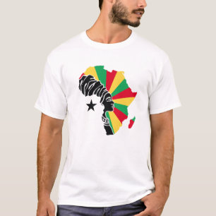 Camiseta Guiné-Bissau Bandeira África Mapa Patrimônio Étnic