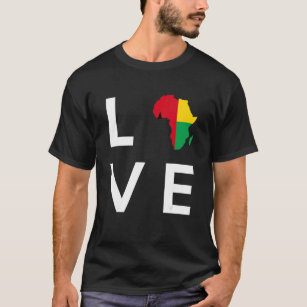 Camiseta Guiné-Bissau Flag Love Africa Continent for Guine