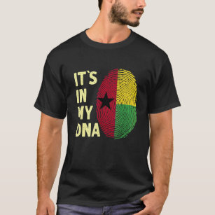 Camiseta Guiné-Bissau No Meu Dna Guiné Equipe de Bandeira G