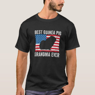Camiseta Guiné-Bissau Vovó-Americana Bandeira Funny Guiné