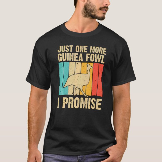 Camiseta Guiné Fowd For Men Women Bird Fazenda (Frente)