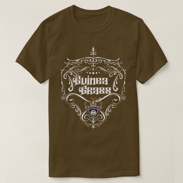 Camiseta Guiné Grass Vintage design 1 (Frente do Design)