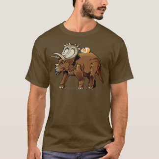 Camiseta Guiné-guincho Tricerátops Dinossauro Gráfico Engra