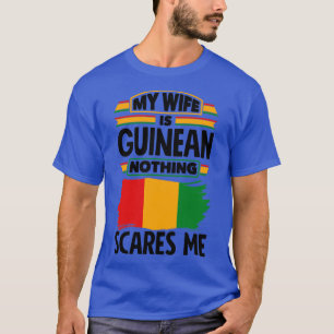 Camiseta Guiné Guineense Bandeira Minha Esposa É Funna Guin