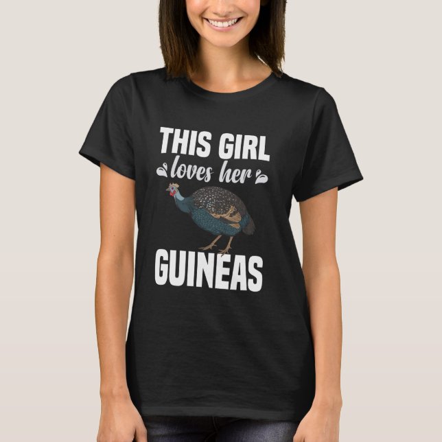 Camiseta Guiné Hen Cerâmico Hen Comida Pássaro Escova (Frente)