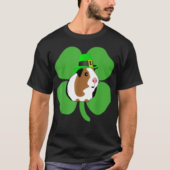 Camiseta Guiné irlandesa Porco Guiné Porco Porco Saint Patr (Frente)