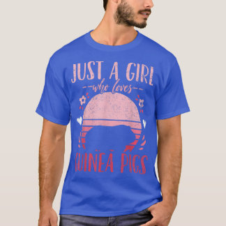 Camiseta Guiné Pig Apenas Uma Menina Que Ama Guiné Pigs Vin