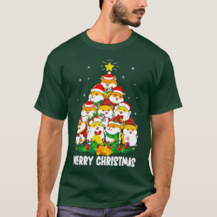 Camiseta Guiné Pig Árvore de Natal Xmas Bonita Guiné Brinca
