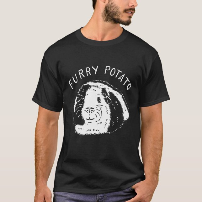 Camiseta Guiné Pig Cavy Engraçado (Frente)