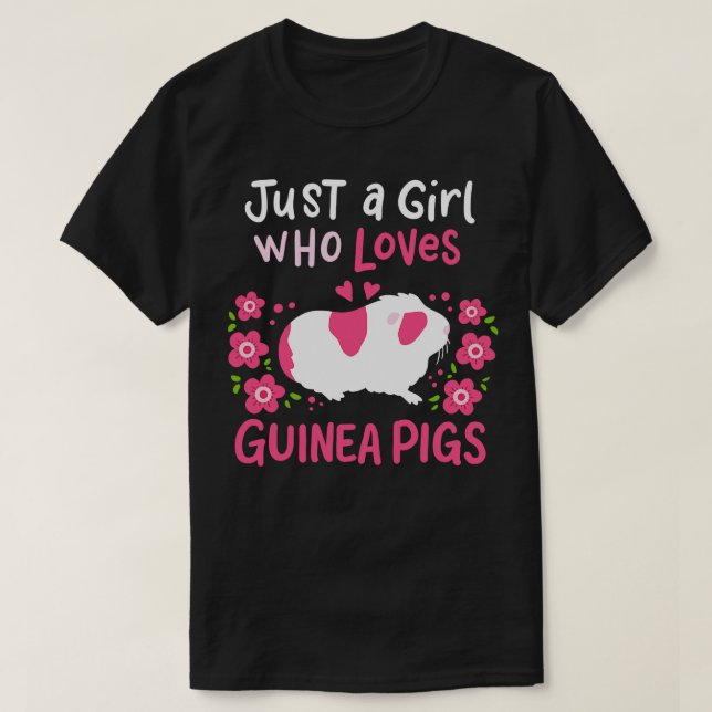 Camiseta Guiné Pig Cavy Guiné Proprietário de Porcos (Frente do Design)