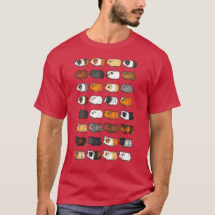 Camiseta Guiné Pig Girls Guiné Porco Mulheres Guiné
