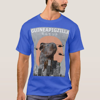 Camiseta Guiné Pig Guinepigzilla Animal Engraçado Suínos Gu
