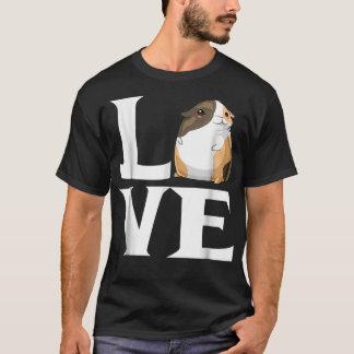 Camiseta Guiné Pig LOVE Cute Cavy Cavia Lover Gift Pink