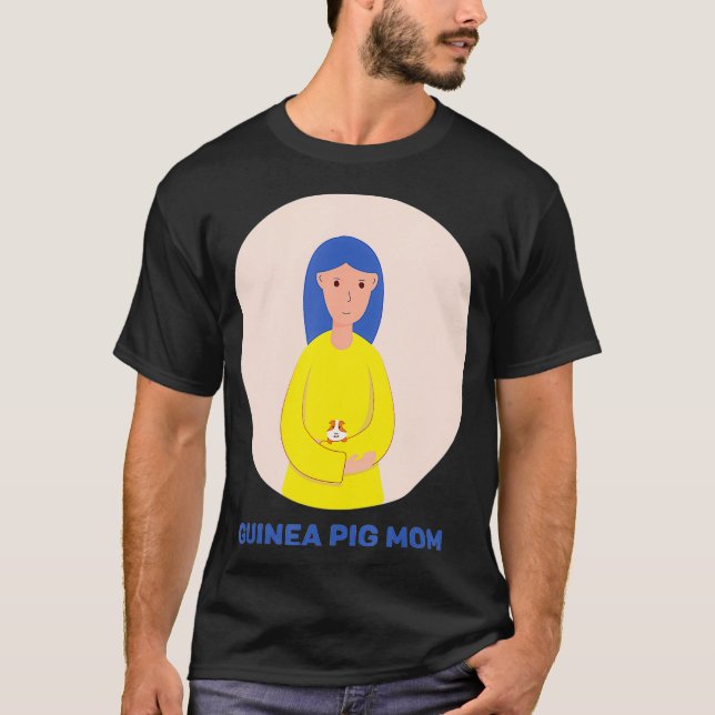 Camiseta Guiné Pig Mãe Cavy Doméstico (Frente)