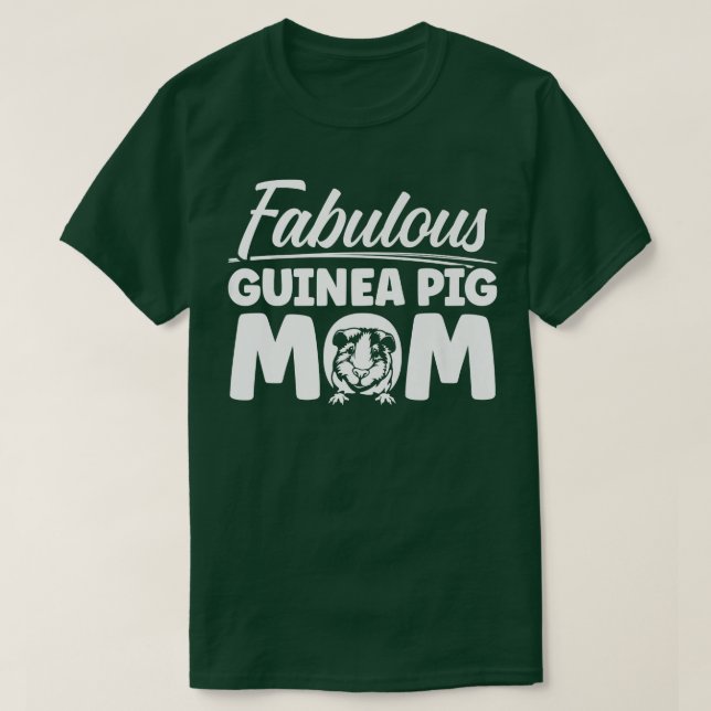 Camiseta Guiné Pig Mãe Fabulosa Cavy (Frente do Design)