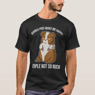 Camiseta Guiné Pig Me Faz Pessoas Felizes Não Tanto Anima