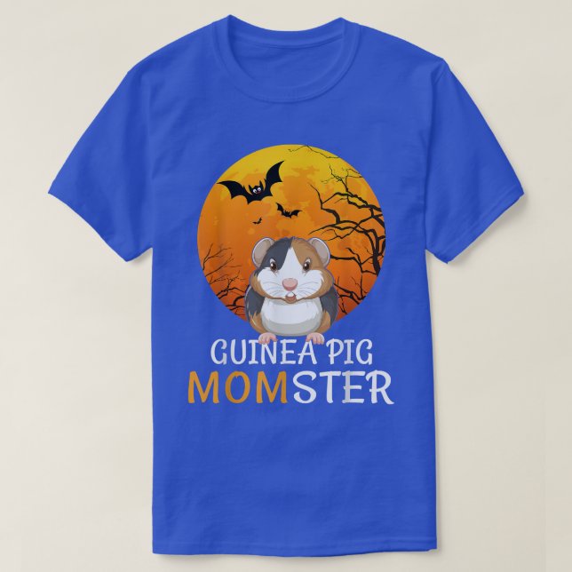 Camiseta Guiné Pig Momster Mulheres Engraçadas Dia das Brux (Frente do Design)